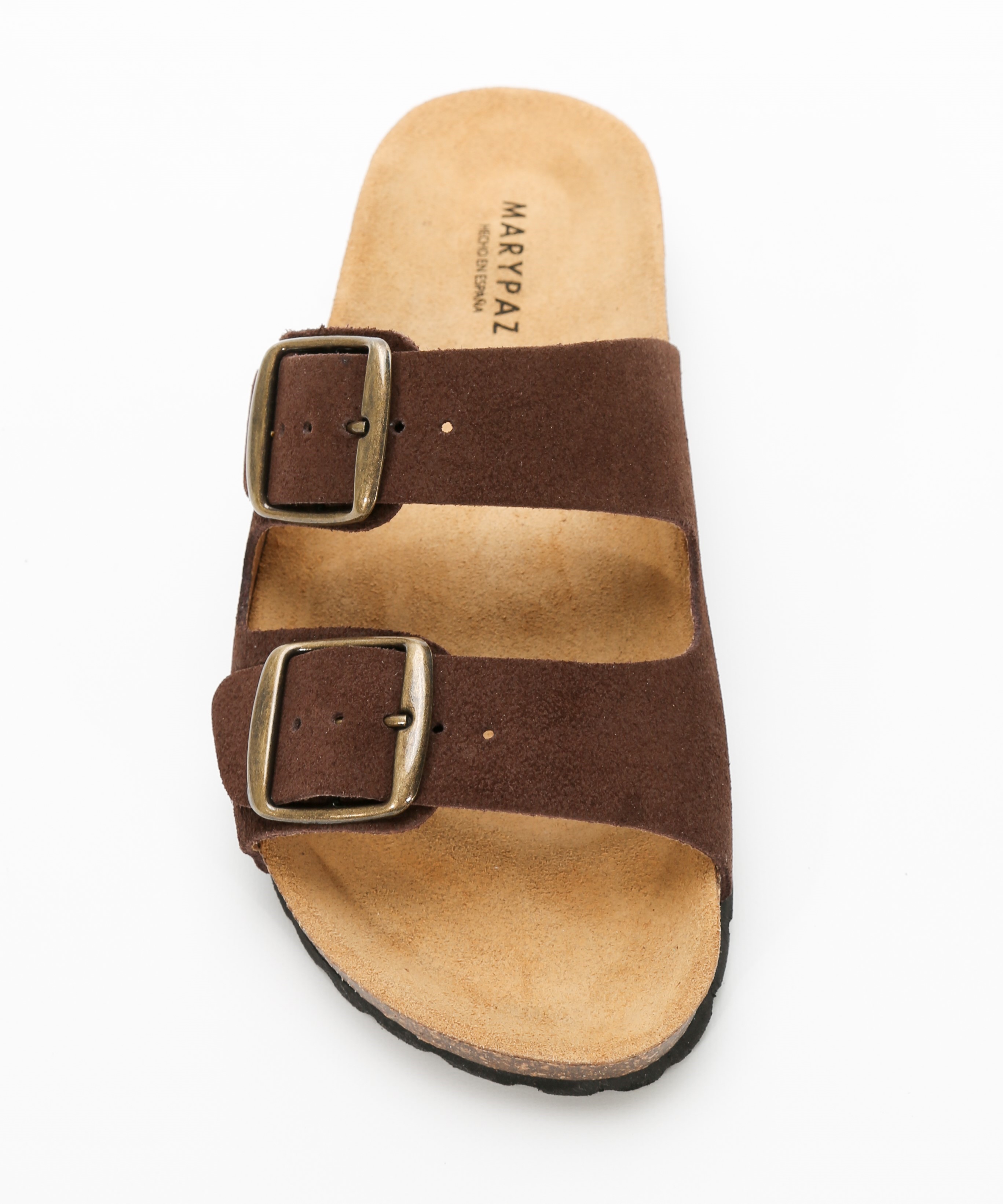 Sandalias de piel planas con hebillas  image number null